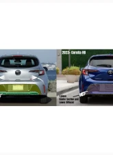 rmk Design Carbon Fiber Rear Bumper Diffuser Set Toyota Corolla HB 2019+                                     - RMK-05-EC01T-01S - Image 4