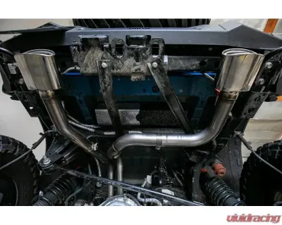 BOLD Performance Dual Axleback Exhaust Hi-Clearance Dual Polish Tips Ford Bronco Raptor V6 2022+ - RBD-A1063F-06