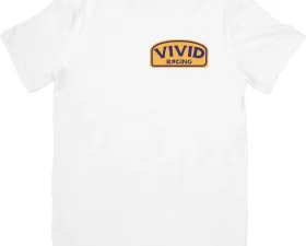 Vivid Racing Retro Race Camel Style White T-Shirt