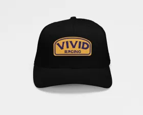 Vivid Racing Retro Race Camel Style Black Trucker Hat
