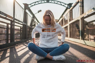 Vivid Racing Retro Race Jager Style White Hoodie - VR-JAG-HOODIE-WHT