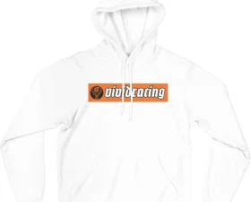 Vivid Racing Retro Race Jager Style White Hoodie