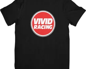 Vivid Racing Retro Race Lucky Style Black T-Shirt