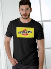 Vivid Racing Retro Race Penn Style Black T-Shirt                                     - VR-PZ-SHRT-BLK - Image 3