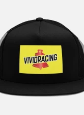 Vivid Racing Retro Race Penn Style Black Trucker Hat                                     - VR-PZ-TRHAT-BLK - Image 2