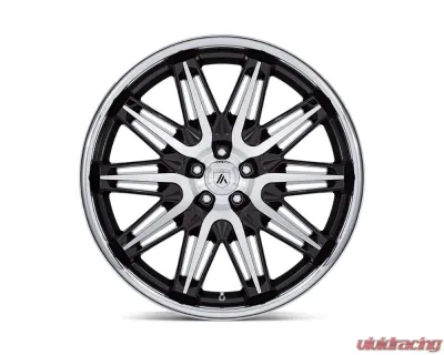 Asanti Black ABL-47 Imperator Wheel 22x9 5x120 27mm Gloss Black Machined w/SS Lip - AB047BS22904927