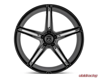 Asanti Black ABL-22 Alpha 5 Wheel 20x8.5 5x5x112 +38mm Gloss Black Milled - ABL22-20855638BK