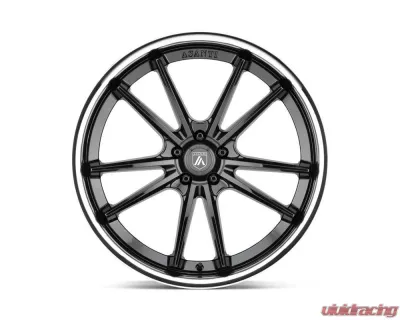 Asanti Black ABL-23 Sigma Wheel 22x9 5x5x115 +15mm Gloss Black Chrome Lip - ABL23-22901515BK