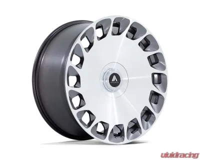 Asanti Black AB045 Aristocrat 24x10 5x112/120 35mm Gloss Platinum w/Bright Machined Face - AB045AD24105935