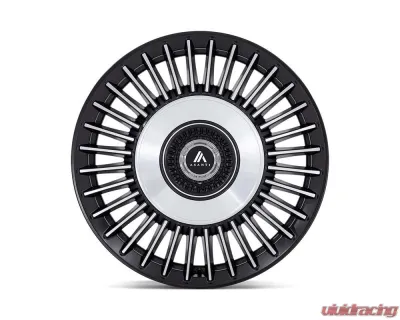 Asanti Black ABL-40 Tiara Wheel 22x10.5 5x115/120 18mm Satin Black Bright Machined Face - AB040MD22052018