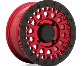 Black Rhino Powersports Parker Beadlock UTV Wheel 14x7 4x110 51mm Candy Red w/Black Bead Ring