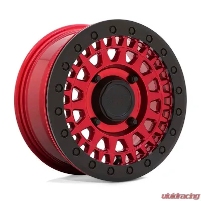 Black Rhino Powersports Parker Beadlock UTV Wheel 15x7 4x110 36mm Candy Red w/Black Bead Ring - 1570PKB364110R82