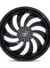 DUB 1PC S242 Cojones Wheel 24x10 Blank +5mm Gloss Black Milled                                     - S242240000+05D - Image 3
