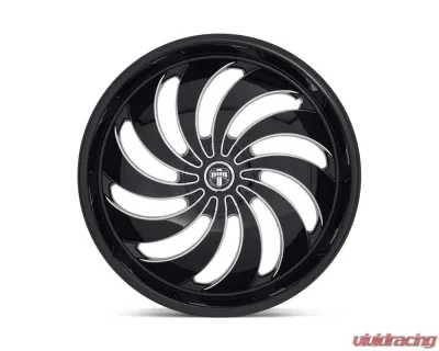DUB 1PC S242 Cojones Wheel 24x10 Blank +5mm Gloss Black Milled - S242240000+05D