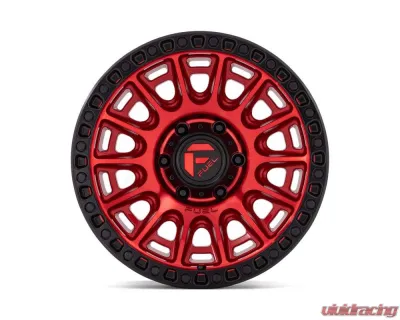 FUEL D834 Cycle Wheel 17x8.5 6x114.3 34mm Candy Red w/ Black Ring - D83417858760