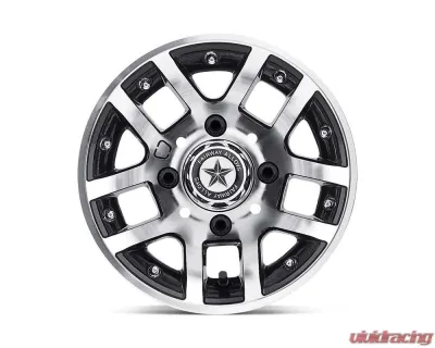 Fairway Alloys FA121 Illusion Wheel 10x7 4x4x101.6 -25mm Machined Gloss Black - FA-121-M