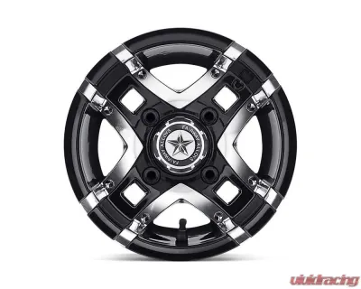 Fairway Alloys FA123 Prestige Wheel 10x7 4x4x101.6 -25mm Gloss Black Machined - FA-123-M