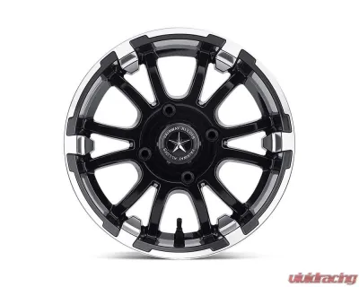 Fairway Alloys FA132 Sixer Wheel 12x6 4x4x101.6 -20mm Machined Matte Black - FA-132-M