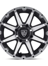 Fairway Alloys FA135 Rebel Wheel 12x6 4x4x101.6 -23mm Machined Matte Black                                     - FA-135-M - Image 2
