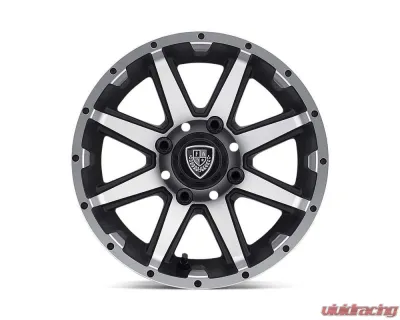 Fairway Alloys FA136 Rebel Wheel 14x6.5 4x4x101.6 -23mm Machined Matte Black - FA-136-M