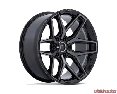 Fuel Flux Wheel 22x12 5x127 | 5x5 -44mm Gloss Black Brushed Face w/ Gray Tint - FC854BT22125044N