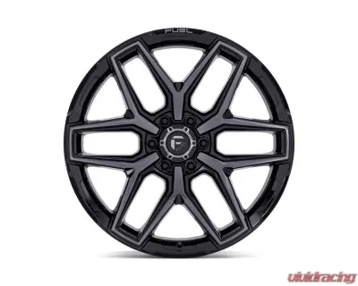 Fuel Flux Wheel 22x12 5x127 | 5x5 -44mm Gloss Black Brushed Face w/ Gray Tint - FC854BT22125044N