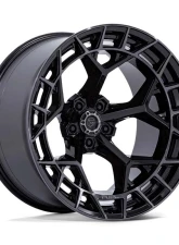 Fuel Charger Wheel 20x10 5x127 | 5x5 -18mm Gloss Black Brushed Face Dark Tint                                     - FC873BT20105018N - Image 3