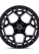 Fuel Charger Wheel 20x10 5x127 | 5x5 -18mm Gloss Black Brushed Face Dark Tint                                     - FC873BT20105018N - Image 3