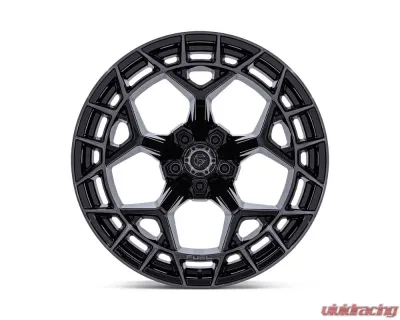 Fuel Charger Wheel 20x10 5x127 | 5x5 -18mm Gloss Black Brushed Face Dark Tint - FC873BT20105018N