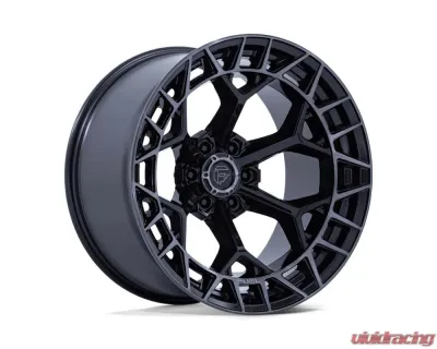 Fuel Charger Wheel 20x9 6x139.7 20mm Gloss Black Brushed Face Dark Tint - FC873BT20906820