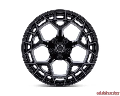 Fuel Charger Wheel 22x12 5x127 | 5x5 -44mm Gloss Black Brushed Face Dark Tint - FC873BT22125044N