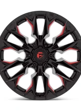 FUEL D823 Flame Wheel 20x10 8x170 -18mm Gloss Black Milled w/Candy Red                                     - D82320001747 - Image 3