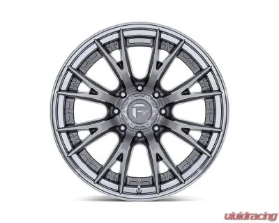 FUEL Off-Road Wheels FC402 Catalyst Wheel 22x12 8x170 -44 Platinum With Chrome Lip - FC402AP22128744N