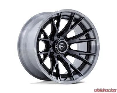 FUEL Off-Road Wheels FC402 Catalyst Wheel 22x12 8x170 -44mm Gloss Black With Brushed Gray Tint Face & Lip - FC402BT22128744N