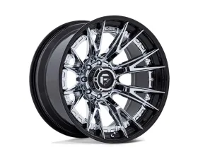 FUEL Off-Road Wheels FC402 Catalyst Wheel 22x12 8x165.1 -44mm Chrome With Gloss Black Lip