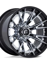 FUEL Off-Road Wheels FC402 Catalyst Wheel 22x12 8x180 -44mm Chrome With Gloss Black Lip                                     - FC402PB22128844N - Image 3