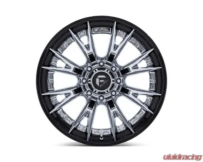 FUEL Off-Road Wheels FC402 Catalyst Wheel 22x12 8x180 -44mm Chrome With Gloss Black Lip - FC402PB22128844N