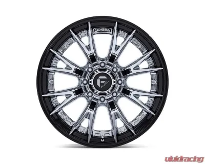 FUEL Off-Road Wheels FC402 Catalyst Wheel 22x10 8x180 -18mm Chrome With Gloss Black Lip - FC402PB22108818N