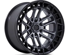 FUEL Off-Road Wheels FC874 Celsius 17x9 6x135 -12mm Matte Gunmetal w/Matte Black Lip