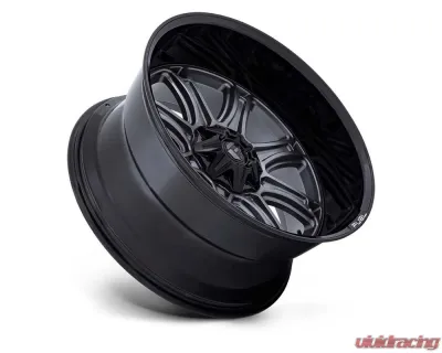 FUEL Off-Road Darkstar Wheel 20x10 8x180 -18mm Matte Gunmetal w/Black Lip - FC853AB20108818N