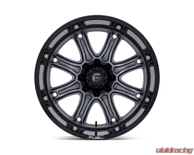 FUEL Off-Road Darkstar Wheel 20x10 8x180 -18mm Matte Gunmetal w/Black Lip - FC853AB20108818N