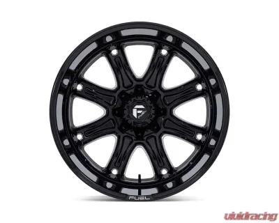 FUEL Off-Road Darkstar Wheel 20x10 8x170 -18mm Gloss Black Milled - FC853BE20108718N