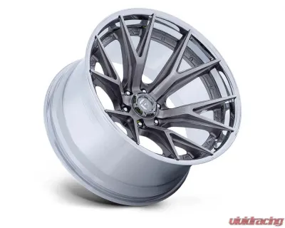 FUEL Off-Road Wheels FC402 Catalyst Wheel 20x9 6x139.7 20 Platinum With Chrome Lip - FC402AP20906820
