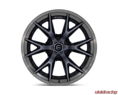 FUEL Off-Road Wheels FC402 Catalyst Wheel 20x9 6x135 20 Gloss Black With Brushed Gray Tint Face & Lip - FC402BT20906320