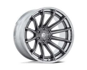 FUEL Off-Road Wheels FC403 Burn Wheel 20x9 5x127 1 Platinum With Chrome Lip