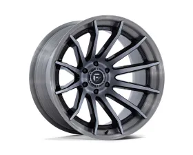 FUEL Off-Road Wheels FC403 Burn Wheel 20x9 5x127 1 Gloss Black With Brushed Gray Tint Face & Lip