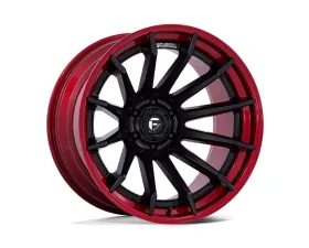 FUEL Off-Road Wheels FC403 Burn Wheel 20x9 5x127 1 Matte Black With Candy Red Lip