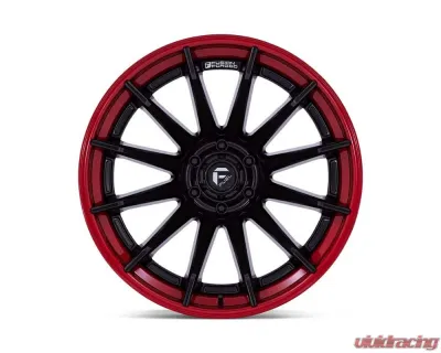 FUEL Off-Road Wheels FC403 Burn Wheel 20x9 6x139.7 1 Matte Black With Candy Red Lip - FC403MQ20906801