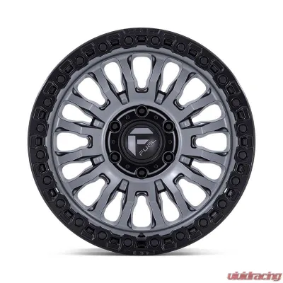 FUEL FC857 Rincon Wheel 17x9 5x127 | 5x5 -12mm Matte Gunmetal w/ Black Lip - FC857AB17905012N