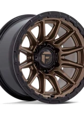 Fuel FC866 Piston 17x8.5 6x5.5 25mm Matte Bronze w/Gloss Black Lip                                     - FC866ZB17856825 - Image 3